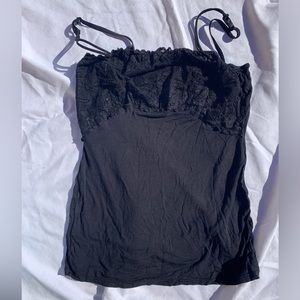 Y2K Black Lace Cami